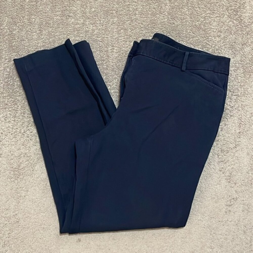 EC Talbot Hampshire Ankle Khaki Pants - Navy - Size 14 - Picture 3 of 4